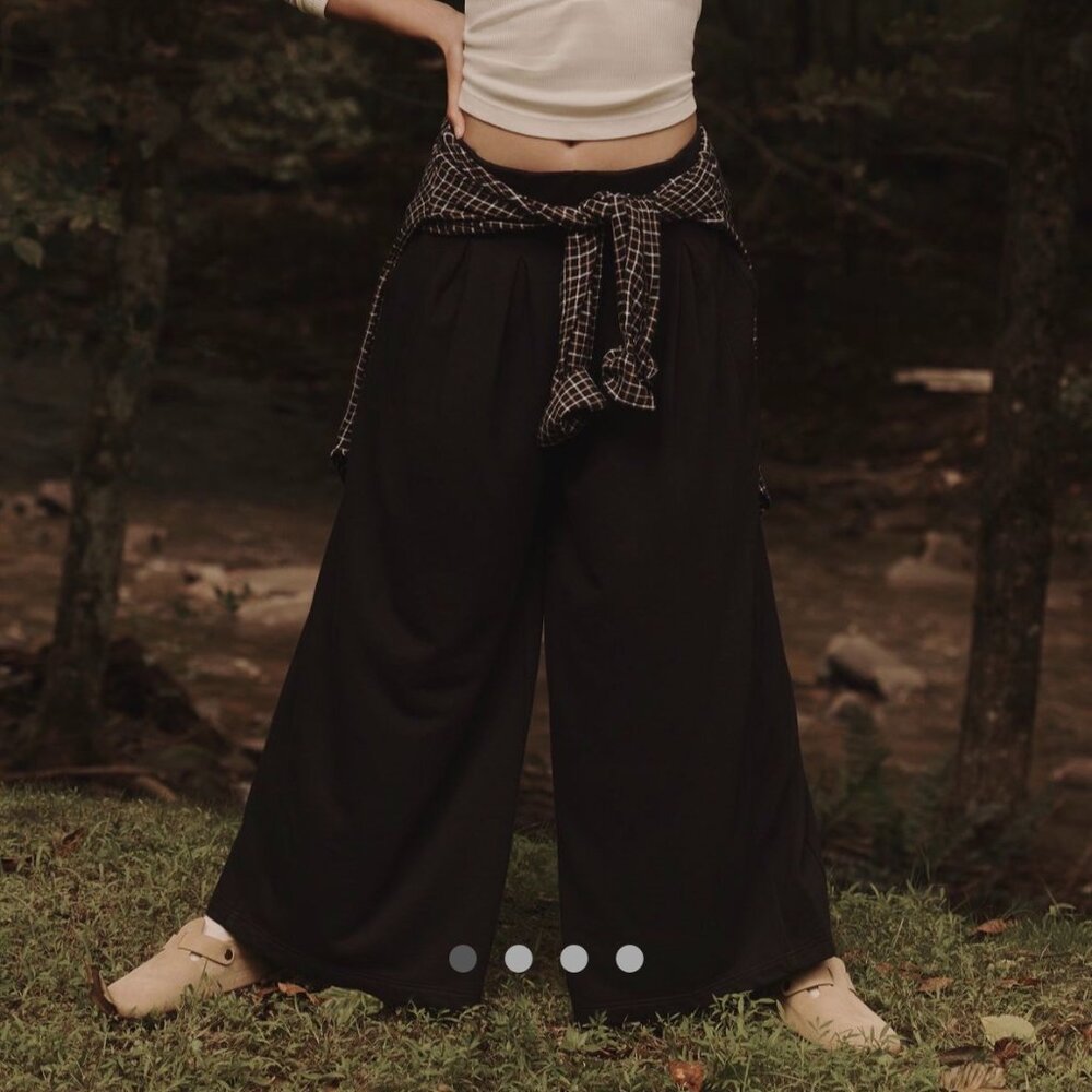 Daily Practice by Anthropologie Fifth Position High-Rise Pants Small Black